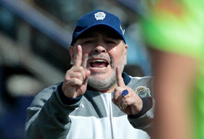 Diego Armando Maradona, entrenador de Gimnasia. | Cordon Press