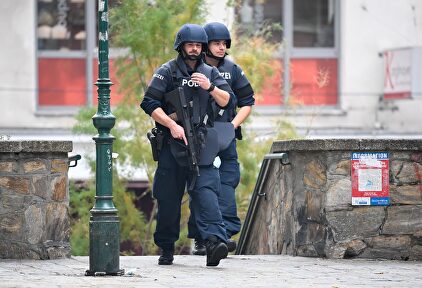 Policías desplegados en Viena este martes. | EFE