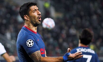 Luis Suárez no estuvo fino cara a puerta | EFE