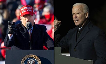 Donald Trump y Joe Biden, en su último día de campaña. | EFE / Cordon Press