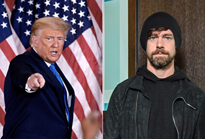 Donald Trump y Jack Dorsey | Cordon Press
