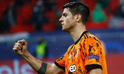 Álvaro Morata celebra uno de sus dos goles con la Juventus al Ferencvaros. | Cordon Press