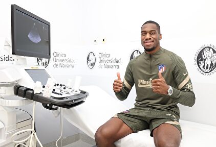 Geoffrey Kondogbia, pasando el reconocimiento médico con el Atlético de Madrid. | Europa Press