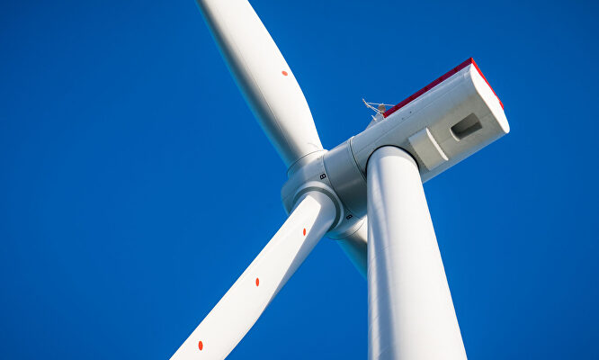 Turbina eólica de Siemens Gamesa en el Mar Irlandés. | Alamy