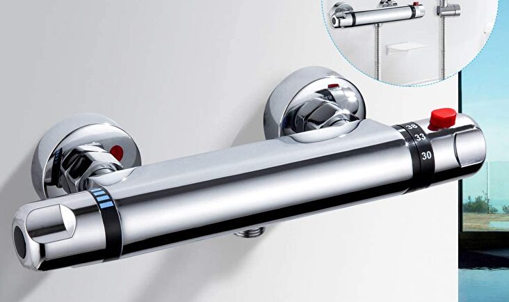 Grifo termostático para la ducha Kisimixer Moderno Cromo | Amazon