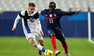 N'Golo Kanté, en acción durante el Francia-Finlandia en el Stade de France. | EFE