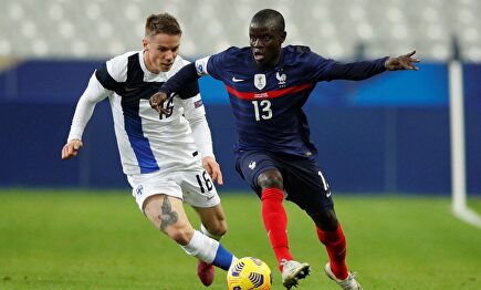 N'Golo Kanté, en acción durante el Francia-Finlandia en el Stade de France. | EFE