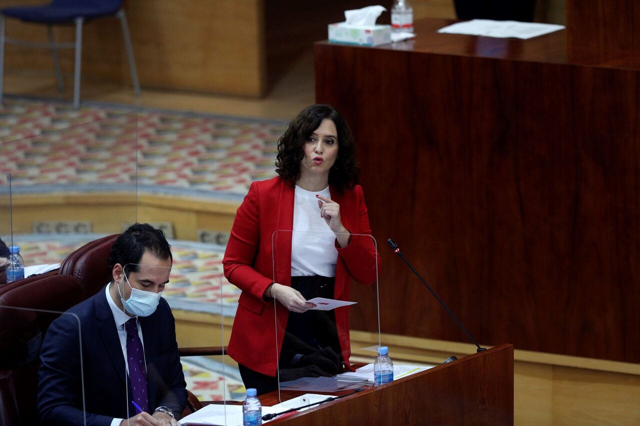 Isabel Díaz Ayuso e Ignacio Aguado en la Asamblea de Madrid | EFE