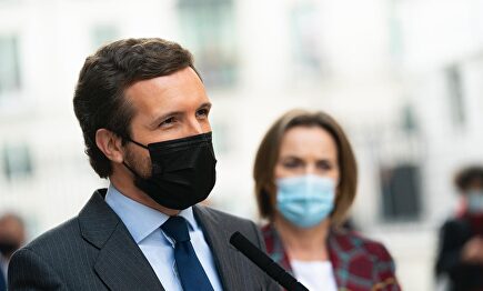 Pablo Casado y Cuca Gamarra. | David Mudarra