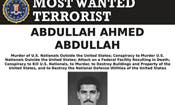 Ficha entre los terroristas más buscados por el FBI del líder de Al Qaeda Abdullah Ahmed Abdullah. | FBI