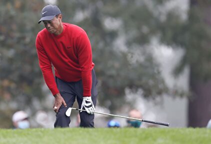 Tiger Woods, durante la última jornada del Masters de Augusta 2020. | EFE
