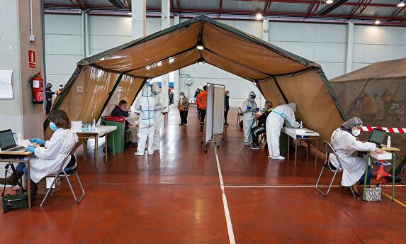 Cribado masivo en Aranda de Duero (Burgos). | EFE