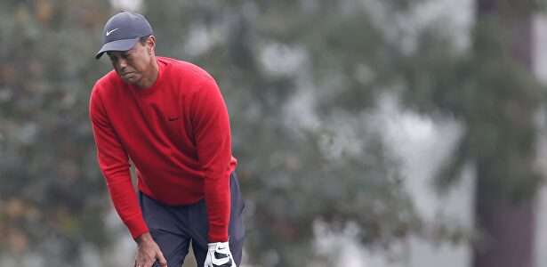 Tiger Woods, durante la última jornada del Masters de Augusta 2020. | EFE