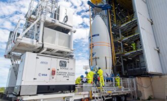 Preparativos para el lanzamiento del satélite español Seosat-Ingenio en el Puerto Espacial de Kurú, Guayana Francesa (Francia) | EFE