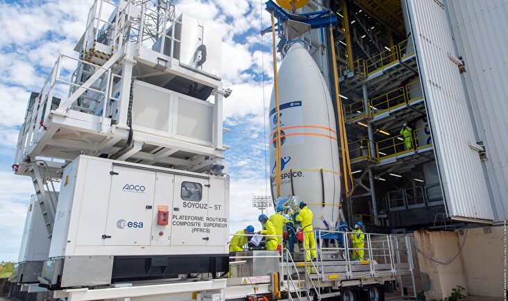 Preparativos para el lanzamiento del satélite español Seosat-Ingenio en el Puerto Espacial de Kurú, Guayana Francesa (Francia) | EFE