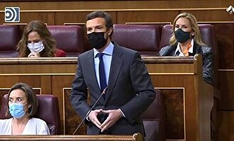 Casado, a Sánchez: "¿Se imagina a Biden pactando con los terroristas del 11S?"