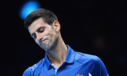 Novak Djokovic, tras perder contra Medvedev en las Finales ATP de Londres. | EFE