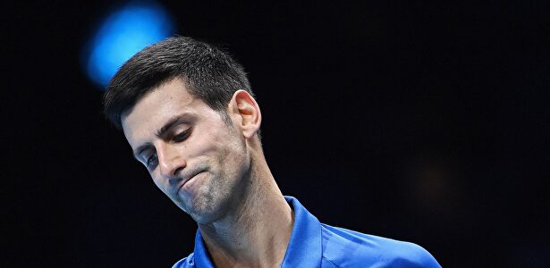 Novak Djokovic, tras perder contra Medvedev en las Finales ATP de Londres. | EFE