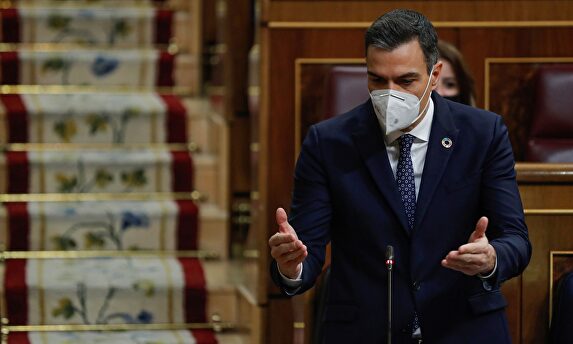 Pedro Sánchez este miércoles en el Congreso  | EFE