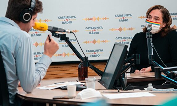Ada Colau, en la entrevista con Catalunya Radio | Europa Press