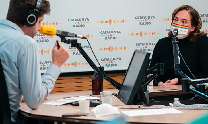 Ada Colau, en la entrevista con Catalunya Radio | Europa Press