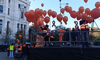 Manifestantes en Madrid | FEUSO