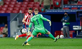 Carrasco justo antes de hacerle el caño a Ter Stegen. | Cordon Press