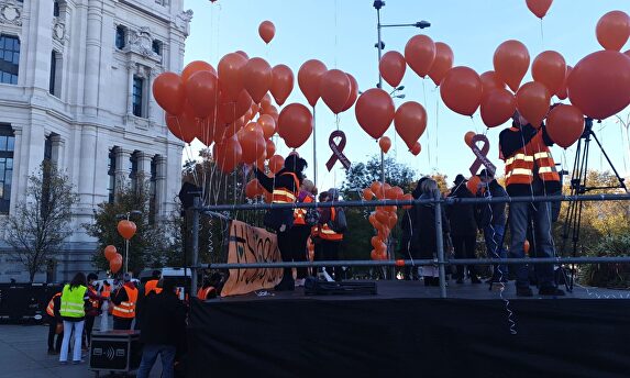 Manifestantes en Madrid | FEUSO