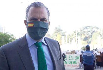 Ortega Smith, en el vídeo por el que Más Madrid le lleva a la Fiscalía. | Imagen de vídeo