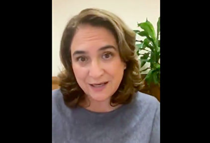 Ada Colau en su vídeo con sus seguidores | Instagram