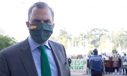 Ortega Smith, en el vídeo por el que Más Madrid le lleva a la Fiscalía. | Imagen de vídeo