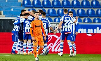 Alavés-Valencia, último partido previo al positivo de Manu García. | Cordon Press