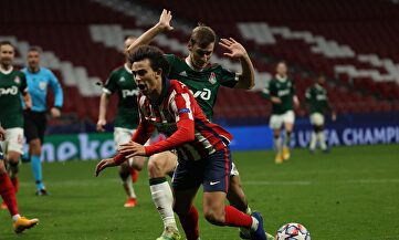 Joao Félix, en acción durante el Atlético de Madrid-Lokomotiv de Moscú. | EFE