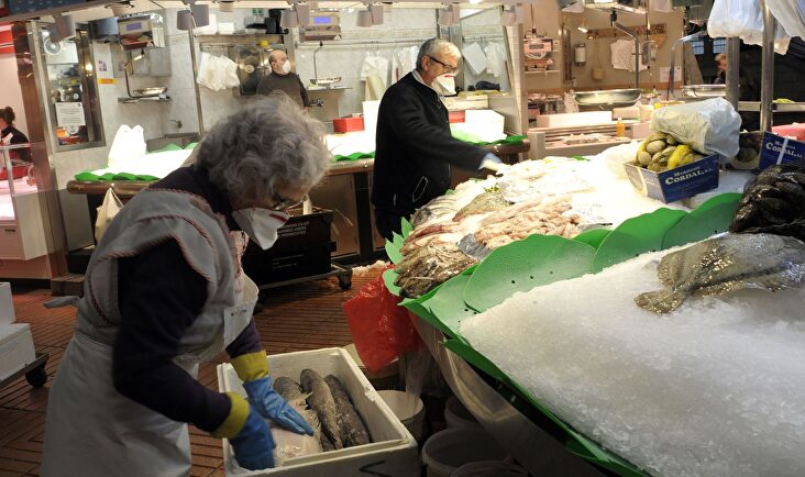 Mercado de Galvany, en Barcelona. | Alamy