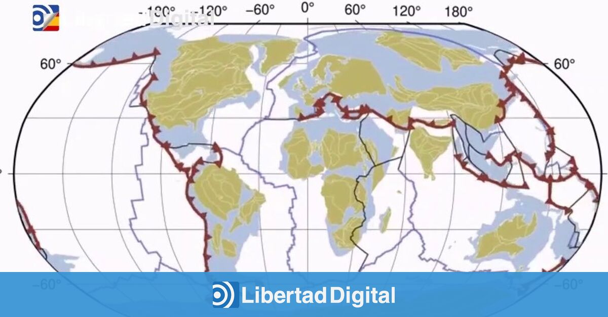 Mil millones de años de evolución de las placas tectónicas de la Tierra en  40 segundos - Libertad Digital