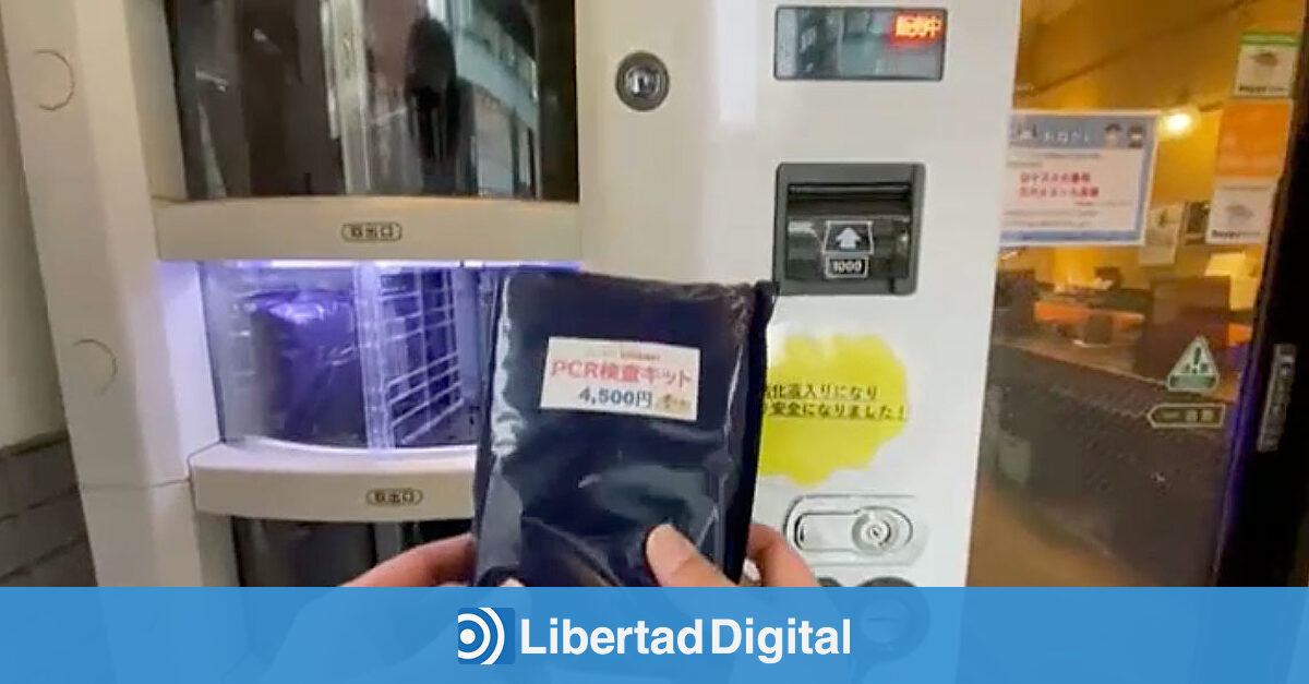 Japón máquinas expendedoras de test PCR en plena calle