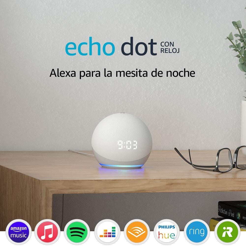 Nuevo  Echo Dot, ahora con reloj incorporado