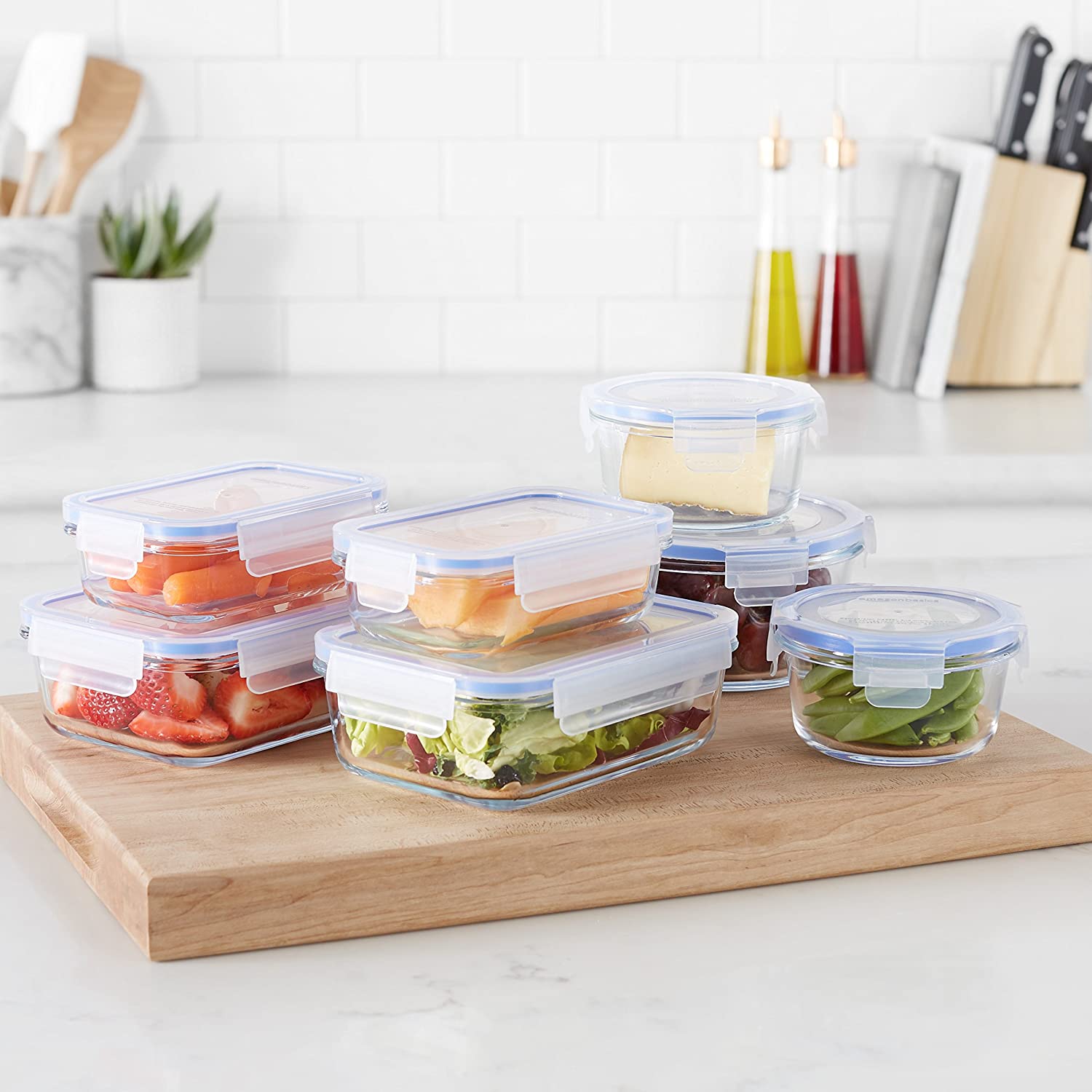 Recipiente de vidrio ecológico para alimentos con tapa, fiambrera de  vidrio, recipientes para almuerzo para microondas, conjuntos al por mayor
