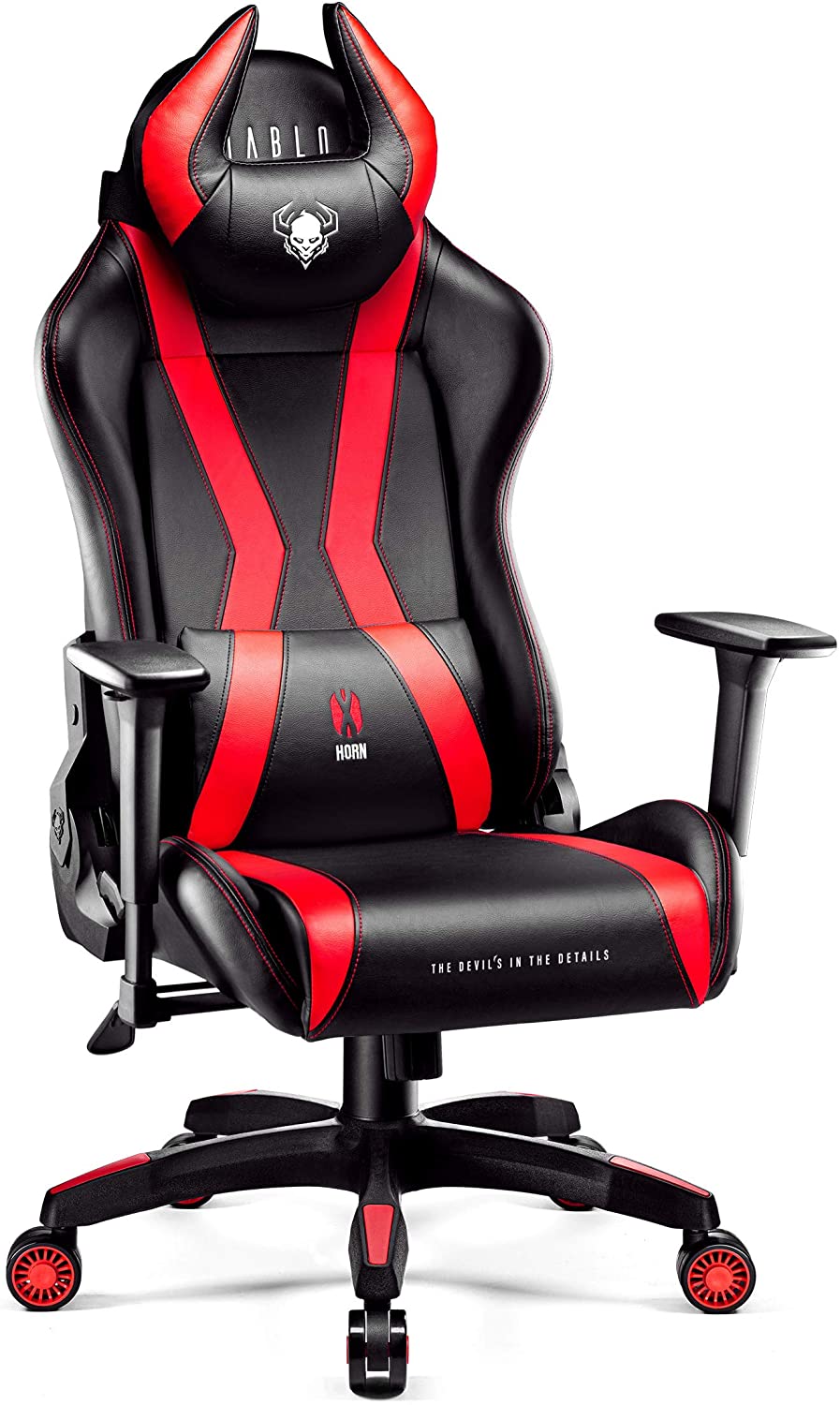 Silla gamer barata DINA roja y blanca