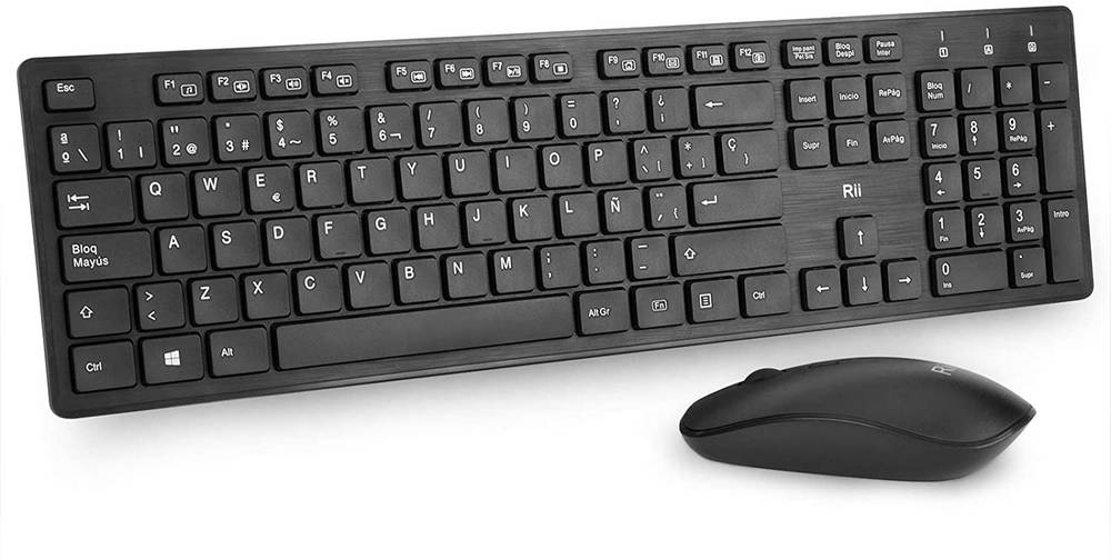 Teclado de ordenador con cable para superficie de Windows, teclados  inalámbricos, ergonómicos, delgados, USB, Bluetooth, teclado