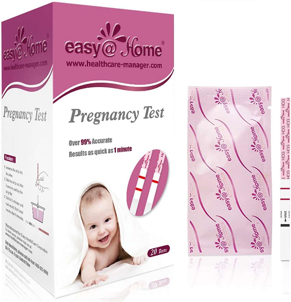 25 Easy@Home Test de Embarazo Ultrasensible: Prueba de Embarazo