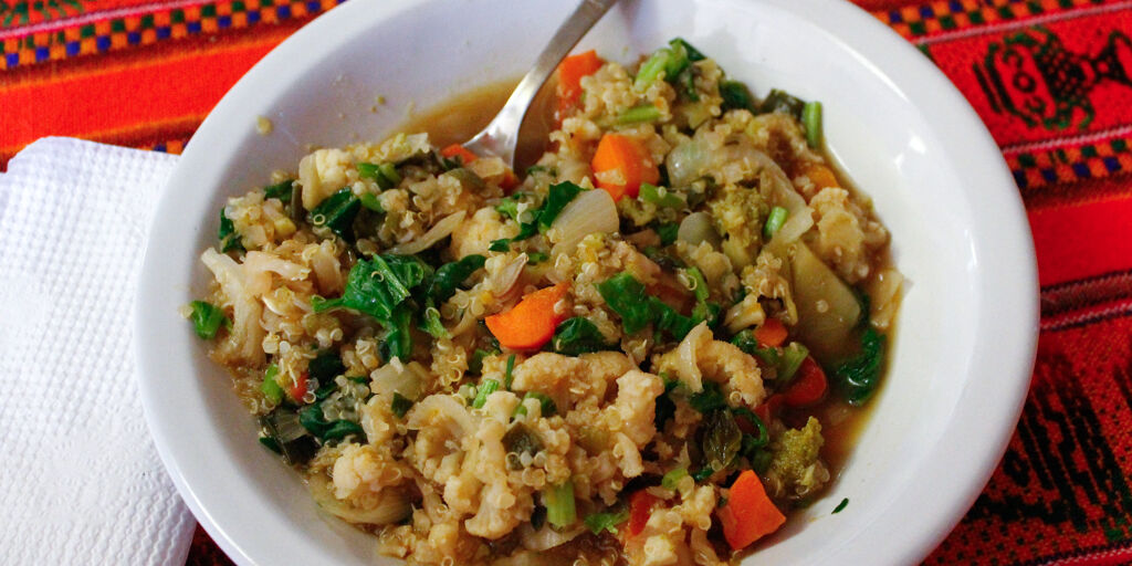 image of Receta: quinoa con verduras