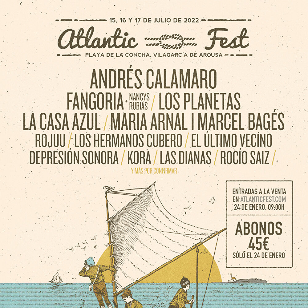 El Atlantic Fest vuelve al gran formato con Andrés Calamaro, Los