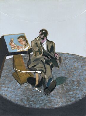 Francis Bacon, "ese hombre horrible que pinta cuadros espantosos" Retrato-de-george-dyer-en-un-espejo