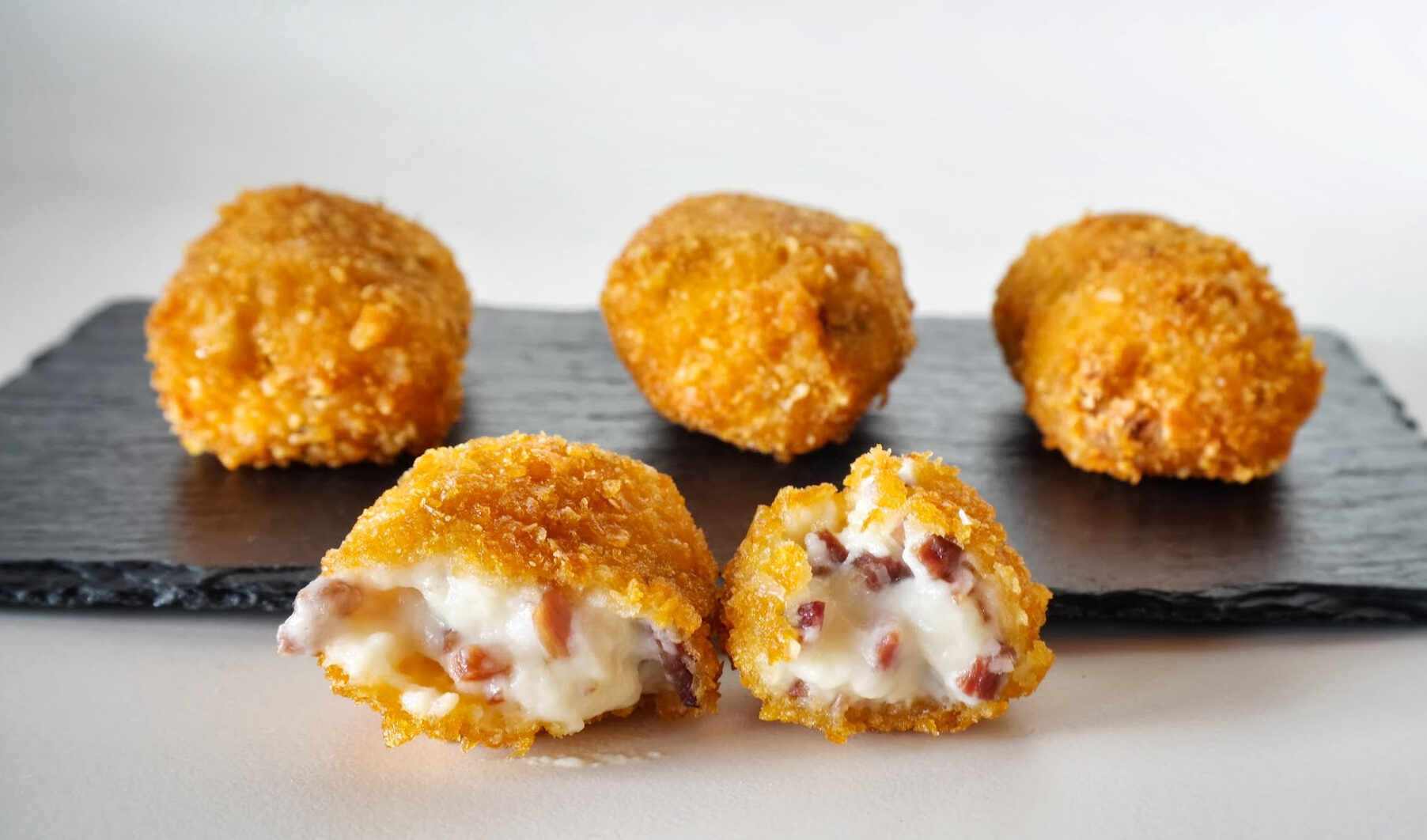 Receta croquetas de jamón al horno
