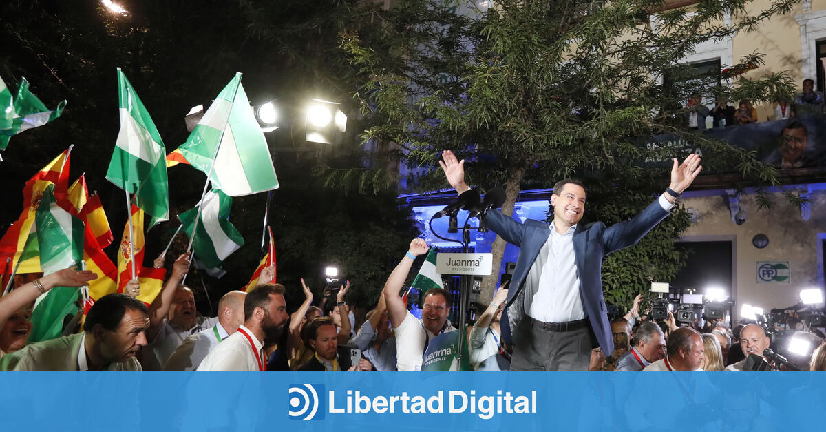 El PP logra la mayoría absoluta en Andalucía y el sanchismo se desmorona
