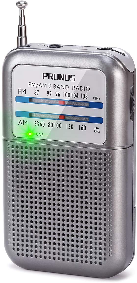 Radio Portatil Pequeña, LURICO Mini Radio de Bolsillo, Am/FM Pocket Radio  Digital, Mini Radio de Bolsillo con Conector para Auriculares Funciona con  2 Pilas AA (No Incluidas) - Plata : : Electrónica