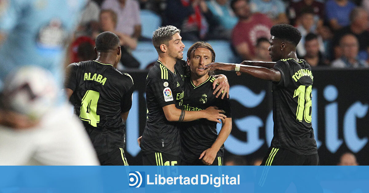El Real Madrid golea al Celta en Balaídos