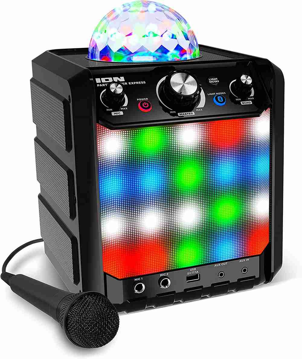Dynasonic Karaoke 025 Altavoz Bluetooth con Karaoke y 2 Micrófonos