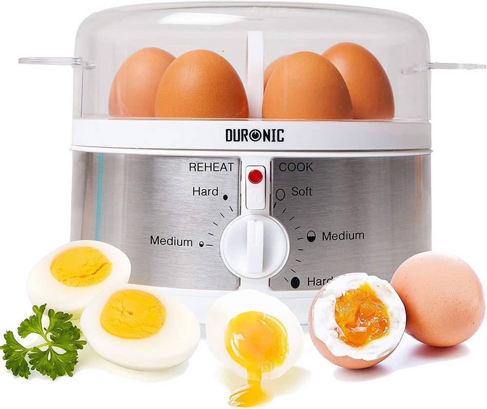 Cocedor de huevos, máquina para hacer huevos en microondas, caldera y  vaporera, 4 huevos duros o blandos perfectamente cocidos en menos de 9  minutos